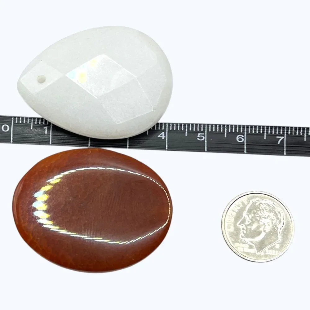 Mixed Lot Beads Pendant Gemstone Metal Glass Jewelry DIY Red Brown Stone Artisan